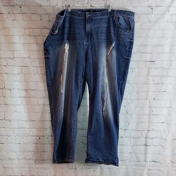 ellos Denim - Ellos distressed boyfriend jeans sz 28W
